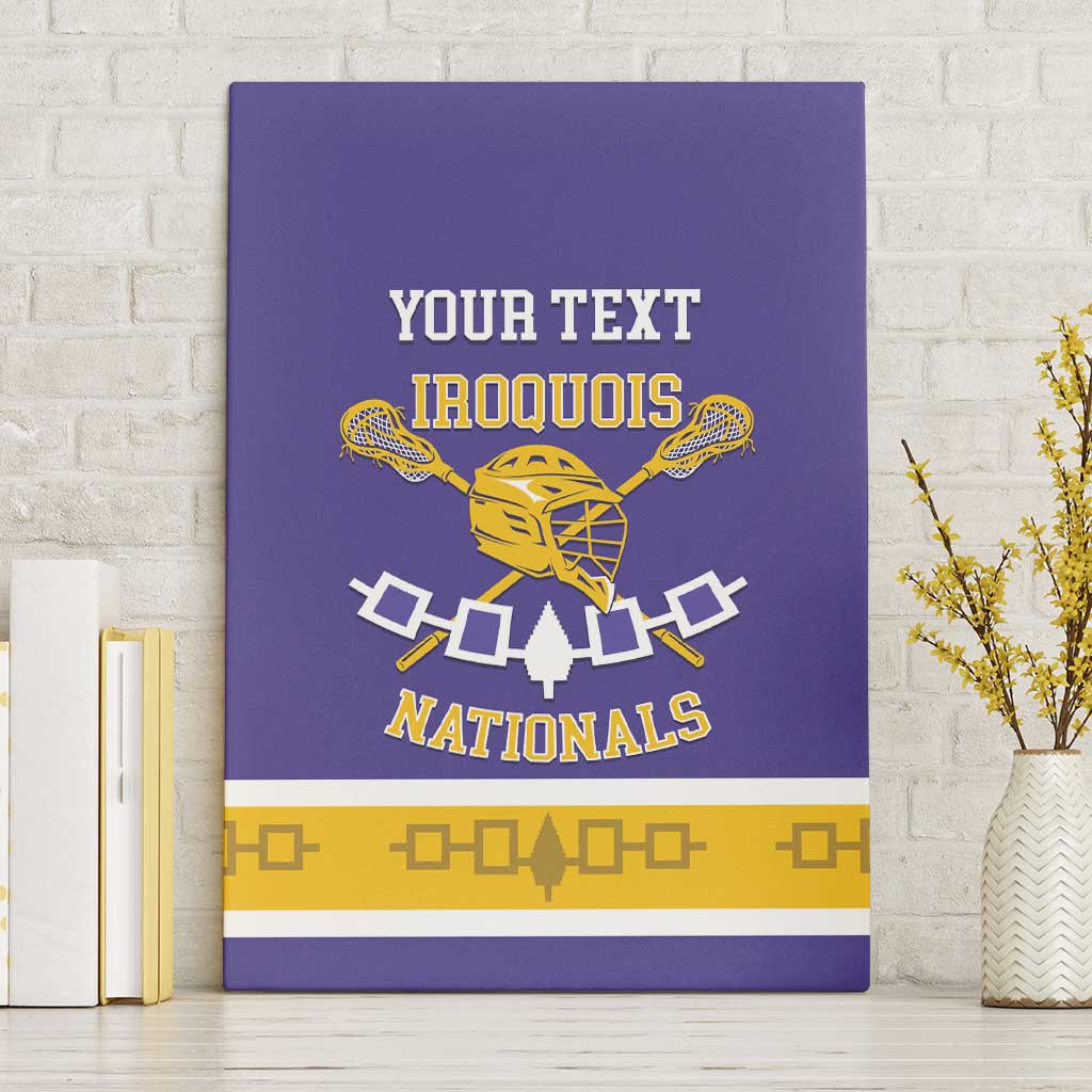 Custom Iroquois Lacrosse Canvas Wall Art Haudenosaunee Nationals