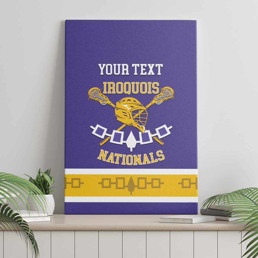 Custom Iroquois Lacrosse Canvas Wall Art Haudenosaunee Nationals