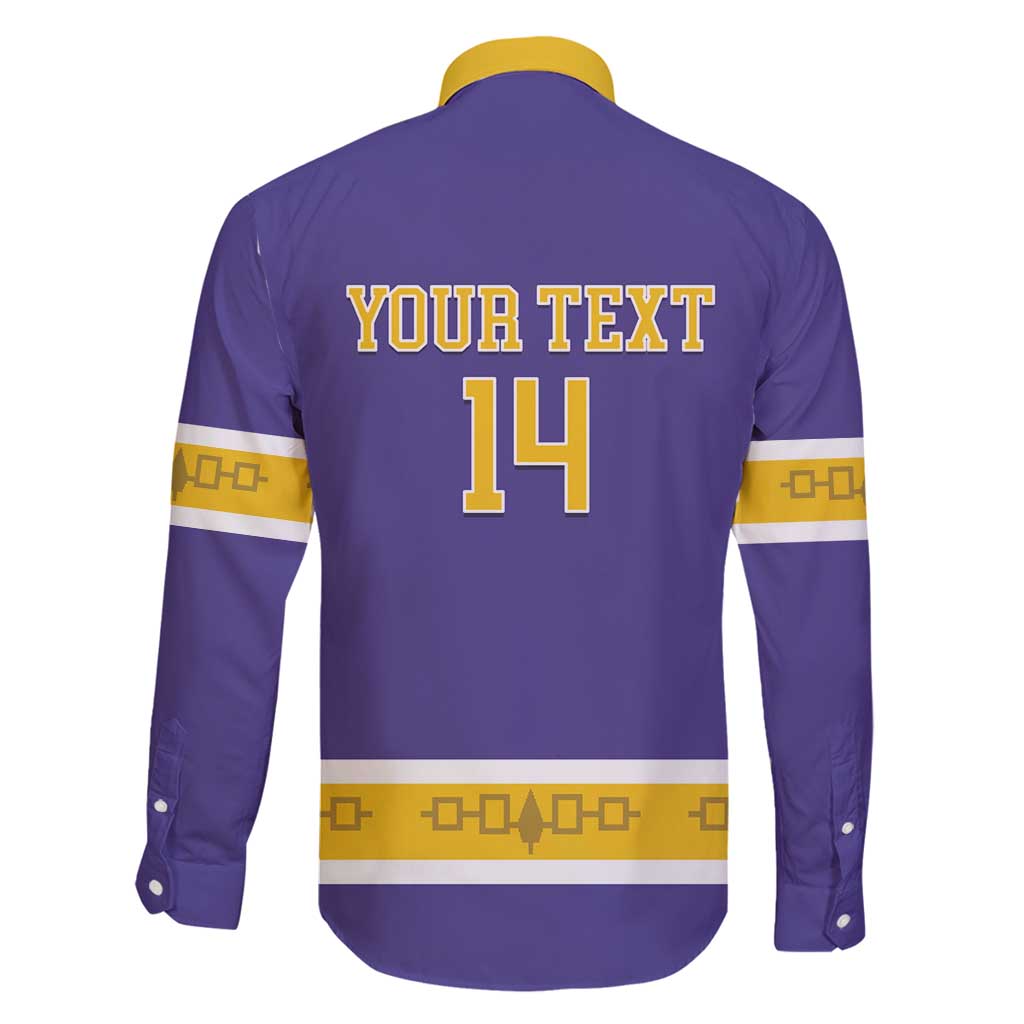 Custom Iroquois Lacrosse Family Matching Long Sleeve Bodycon Dress and Hawaiian Shirt Haudenosaunee Nationals