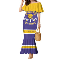 Custom Iroquois Lacrosse Family Matching Mermaid Dress and Hawaiian Shirt Haudenosaunee Nationals