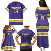 Custom Iroquois Lacrosse Family Matching Puletasi and Hawaiian Shirt Haudenosaunee Nationals