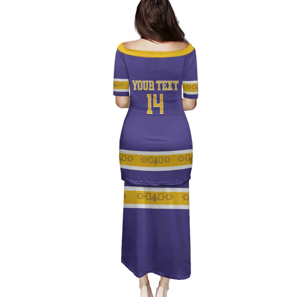Custom Iroquois Lacrosse Family Matching Puletasi and Hawaiian Shirt Haudenosaunee Nationals