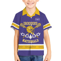 Custom Iroquois Lacrosse Family Matching Short Sleeve Bodycon Dress and Hawaiian Shirt Haudenosaunee Nationals