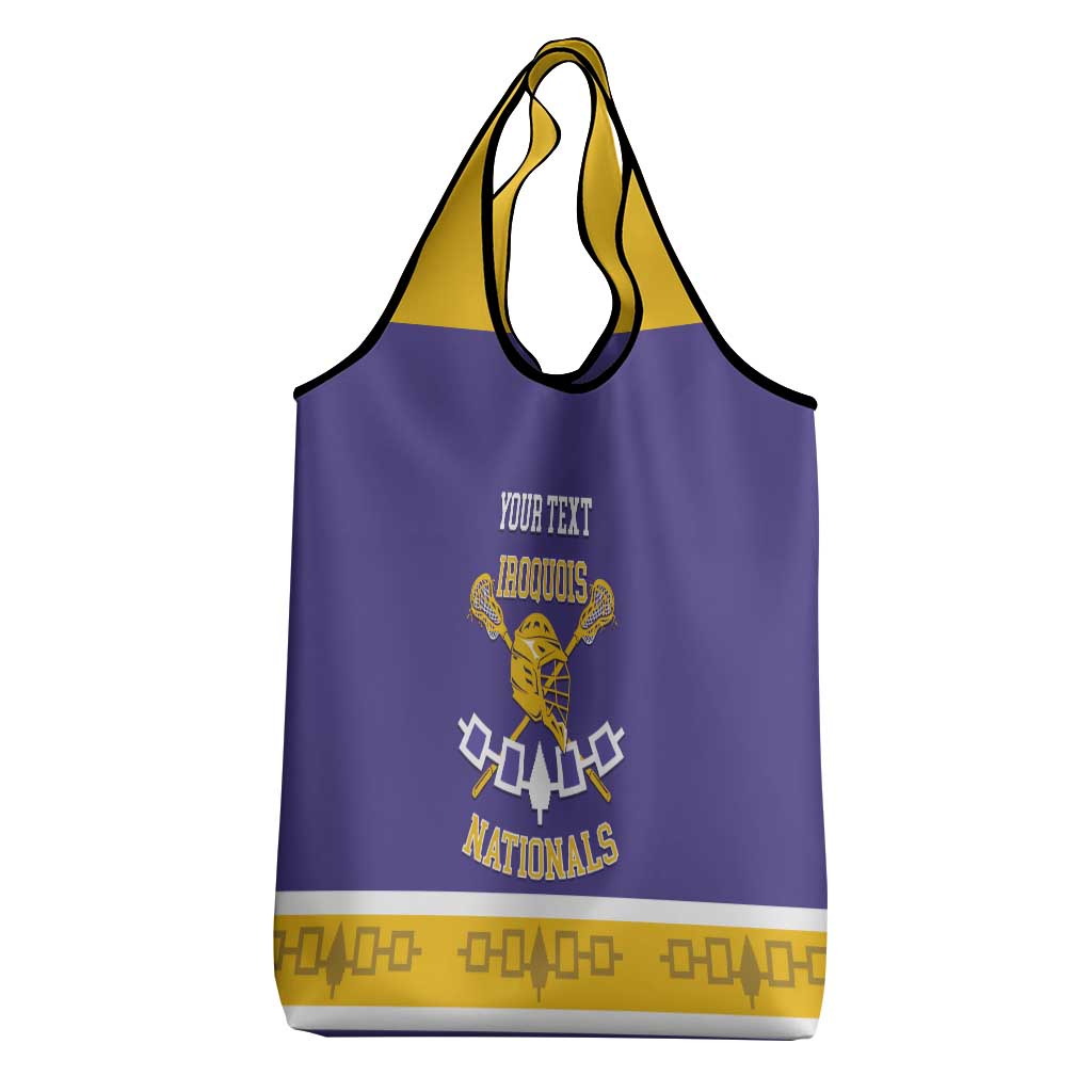 Custom Iroquois Lacrosse Grocery Bag Haudenosaunee Nationals