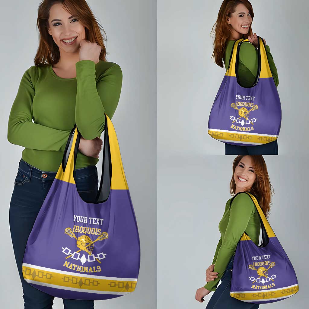 Custom Iroquois Lacrosse Grocery Bag Haudenosaunee Nationals