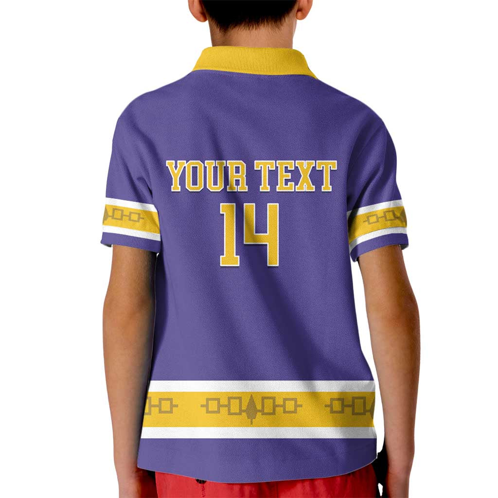 Custom Iroquois Lacrosse Kid Polo Shirt Haudenosaunee Nationals