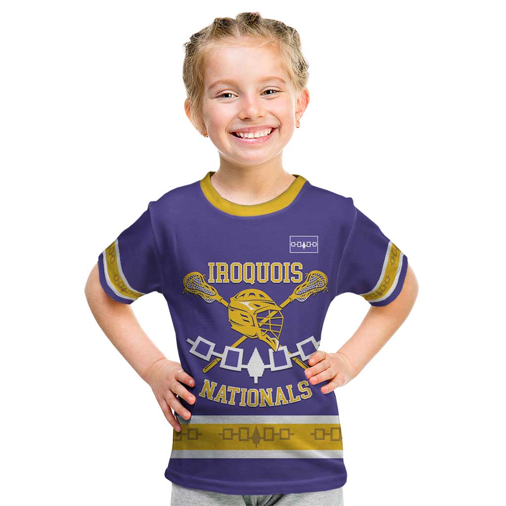 Custom Iroquois Lacrosse Kid T Shirt Haudenosaunee Nationals