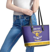 Custom Iroquois Lacrosse Leather Tote Bag Haudenosaunee Nationals
