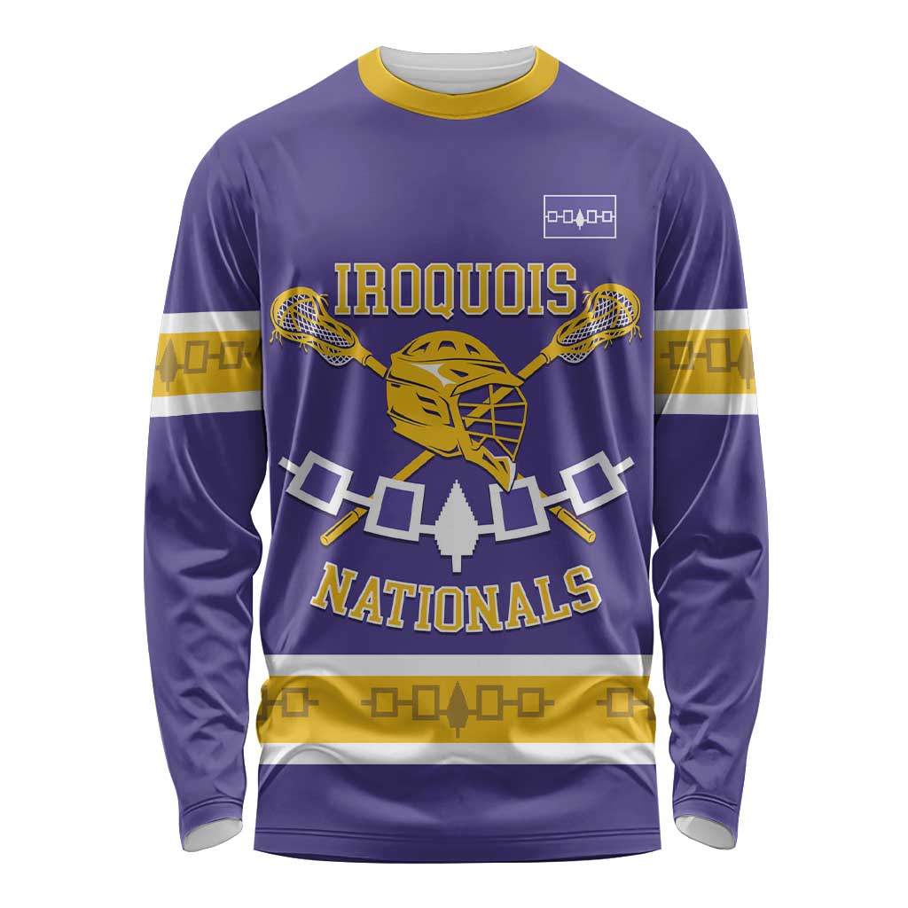 Custom Iroquois Lacrosse Long Sleeve Shirt Haudenosaunee Nationals