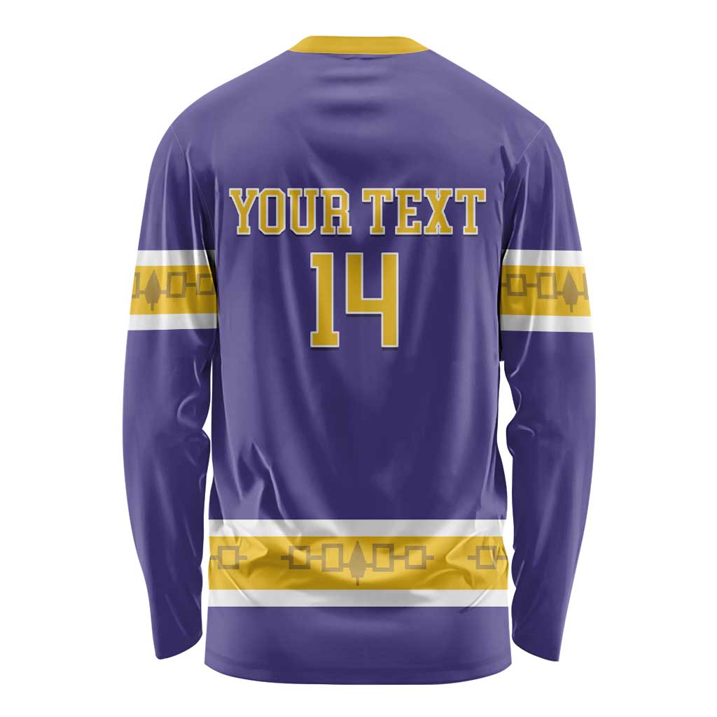 Custom Iroquois Lacrosse Long Sleeve Shirt Haudenosaunee Nationals