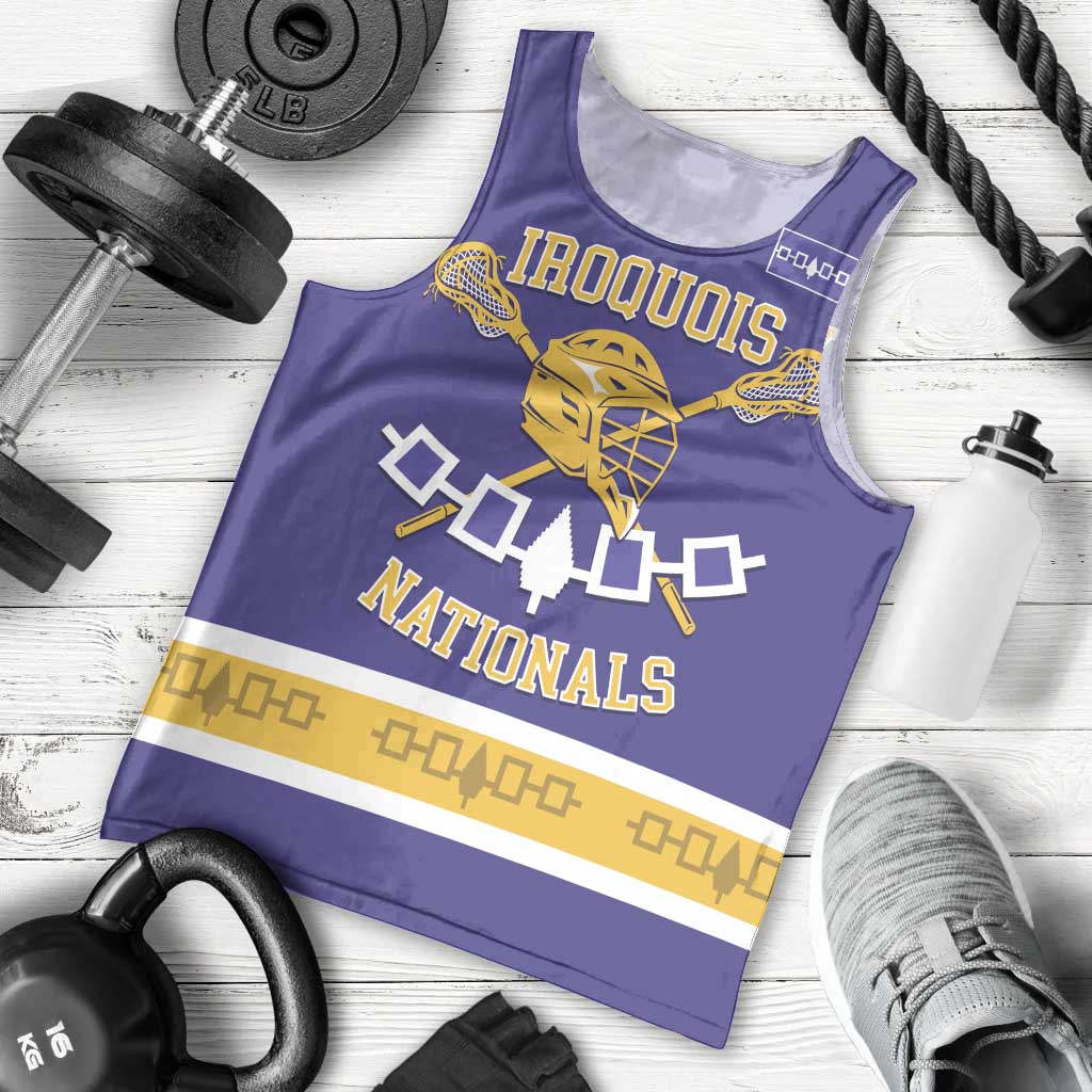 Custom Iroquois Lacrosse Men Tank Top Haudenosaunee Nationals