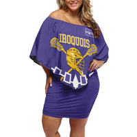 Custom Iroquois Lacrosse Off Shoulder Short Dress Haudenosaunee Nationals