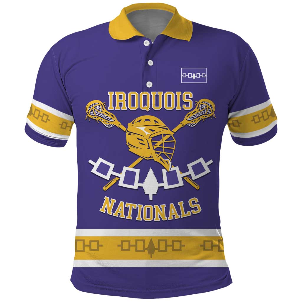 Custom Iroquois Lacrosse Polo Shirt Haudenosaunee Nationals