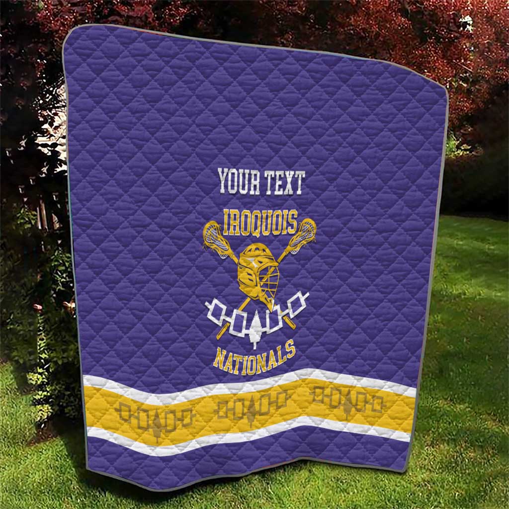 Custom Iroquois Lacrosse Quilt Haudenosaunee Nationals