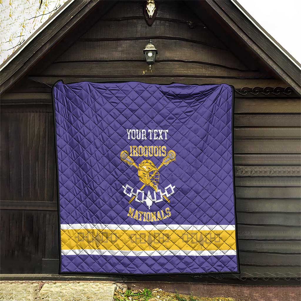 Custom Iroquois Lacrosse Quilt Haudenosaunee Nationals