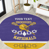 Custom Iroquois Lacrosse Round Carpet Haudenosaunee Nationals
