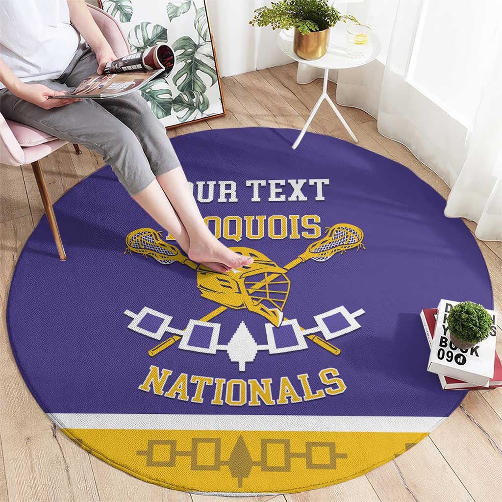 Custom Iroquois Lacrosse Round Carpet Haudenosaunee Nationals