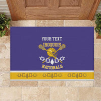 Custom Iroquois Lacrosse Rubber Doormat Haudenosaunee Nationals