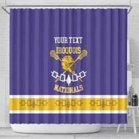 Custom Iroquois Lacrosse Shower Curtain Haudenosaunee Nationals