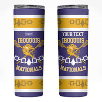 Custom Iroquois Lacrosse Skinny Tumbler Haudenosaunee Nationals