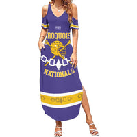 Custom Iroquois Lacrosse Summer Maxi Dress Haudenosaunee Nationals