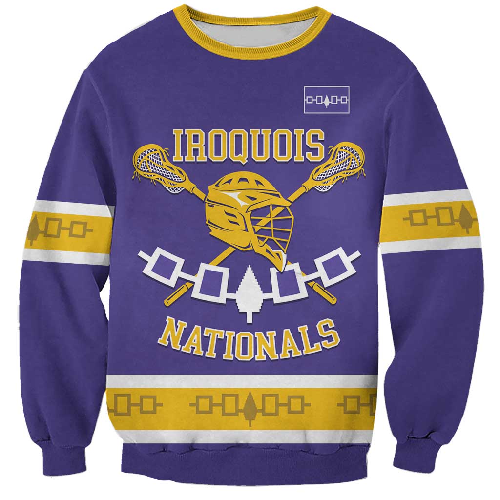 Custom Iroquois Lacrosse Sweatshirt Haudenosaunee Nationals