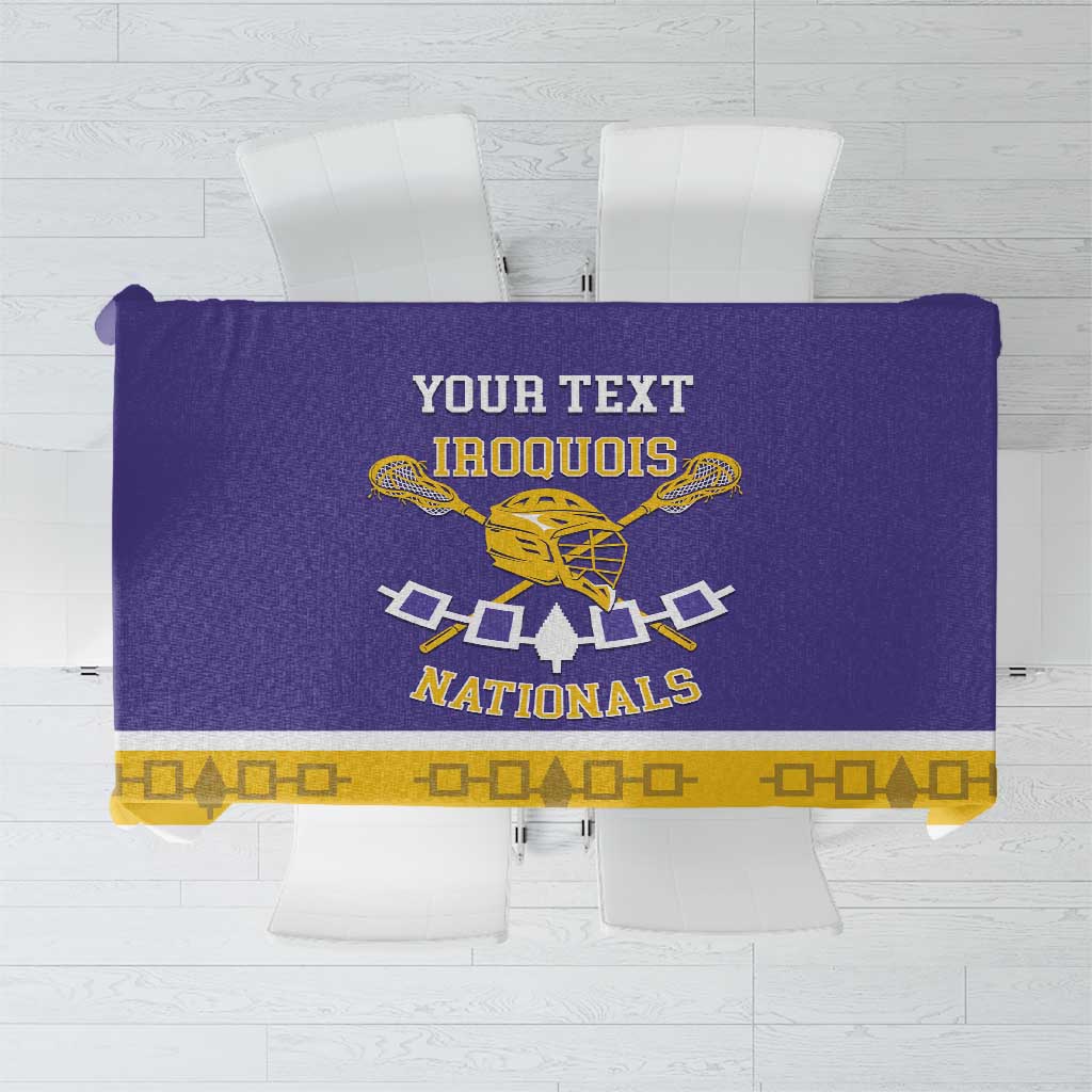 Custom Iroquois Lacrosse Tablecloth Haudenosaunee Nationals