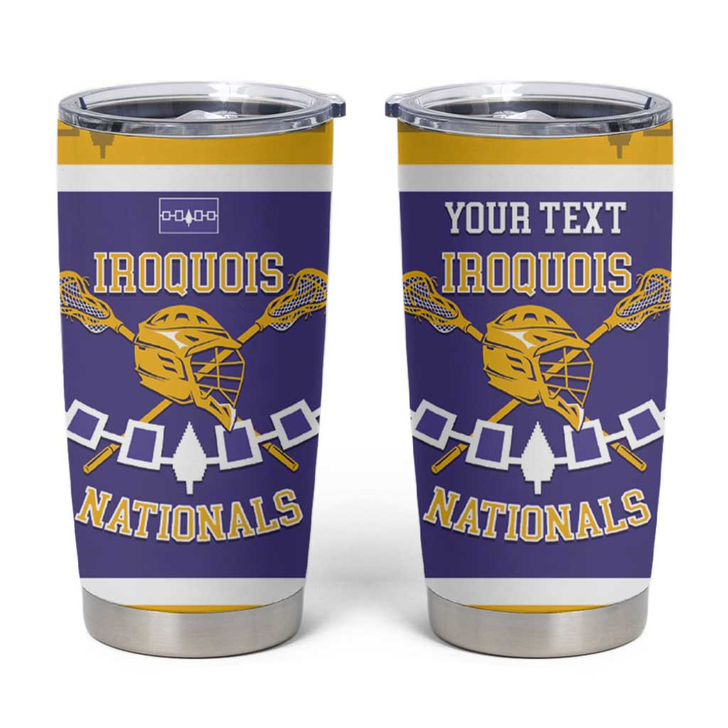 Custom Iroquois Lacrosse Tumbler Cup Haudenosaunee Nationals