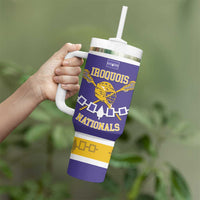 Custom Iroquois Lacrosse Tumbler With Handle Haudenosaunee Nationals