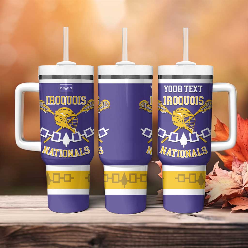 Custom Iroquois Lacrosse Tumbler With Handle Haudenosaunee Nationals