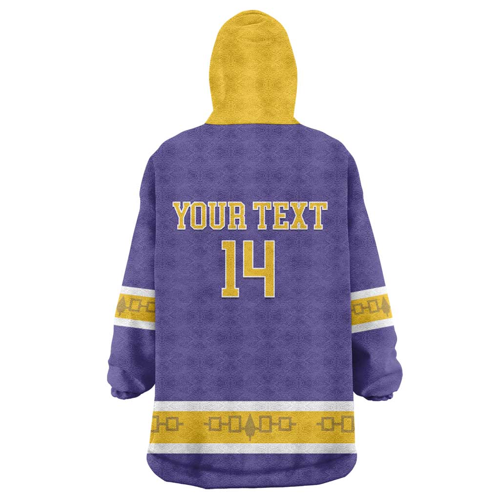 Custom Iroquois Lacrosse Wearable Blanket Hoodie Haudenosaunee Nationals