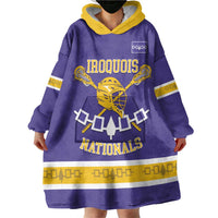 Custom Iroquois Lacrosse Wearable Blanket Hoodie Haudenosaunee Nationals