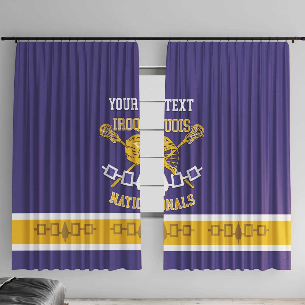 Custom Iroquois Lacrosse Window Curtain Haudenosaunee Nationals
