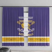 Custom Iroquois Lacrosse Window Curtain Haudenosaunee Nationals