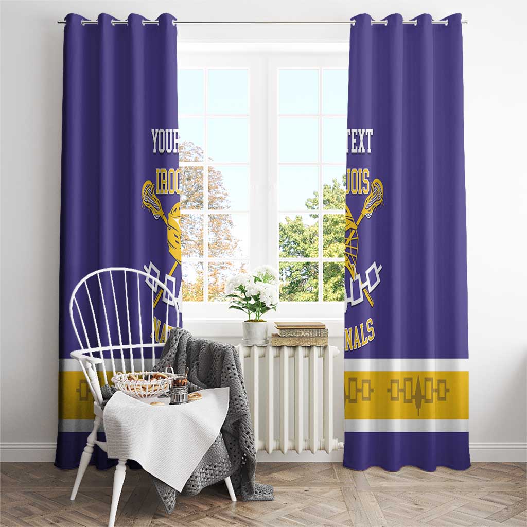 Custom Iroquois Lacrosse Window Curtain Haudenosaunee Nationals