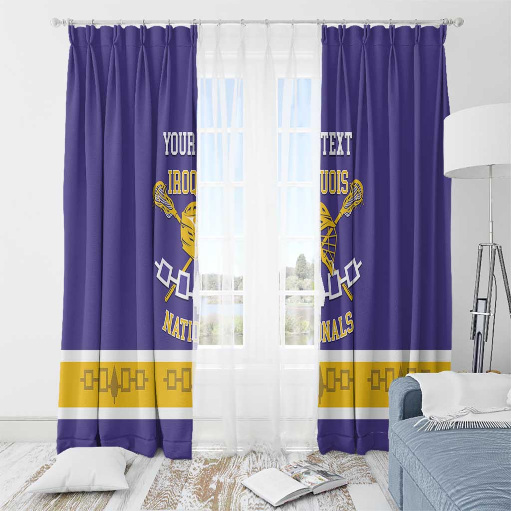 Custom Iroquois Lacrosse Window Curtain Haudenosaunee Nationals