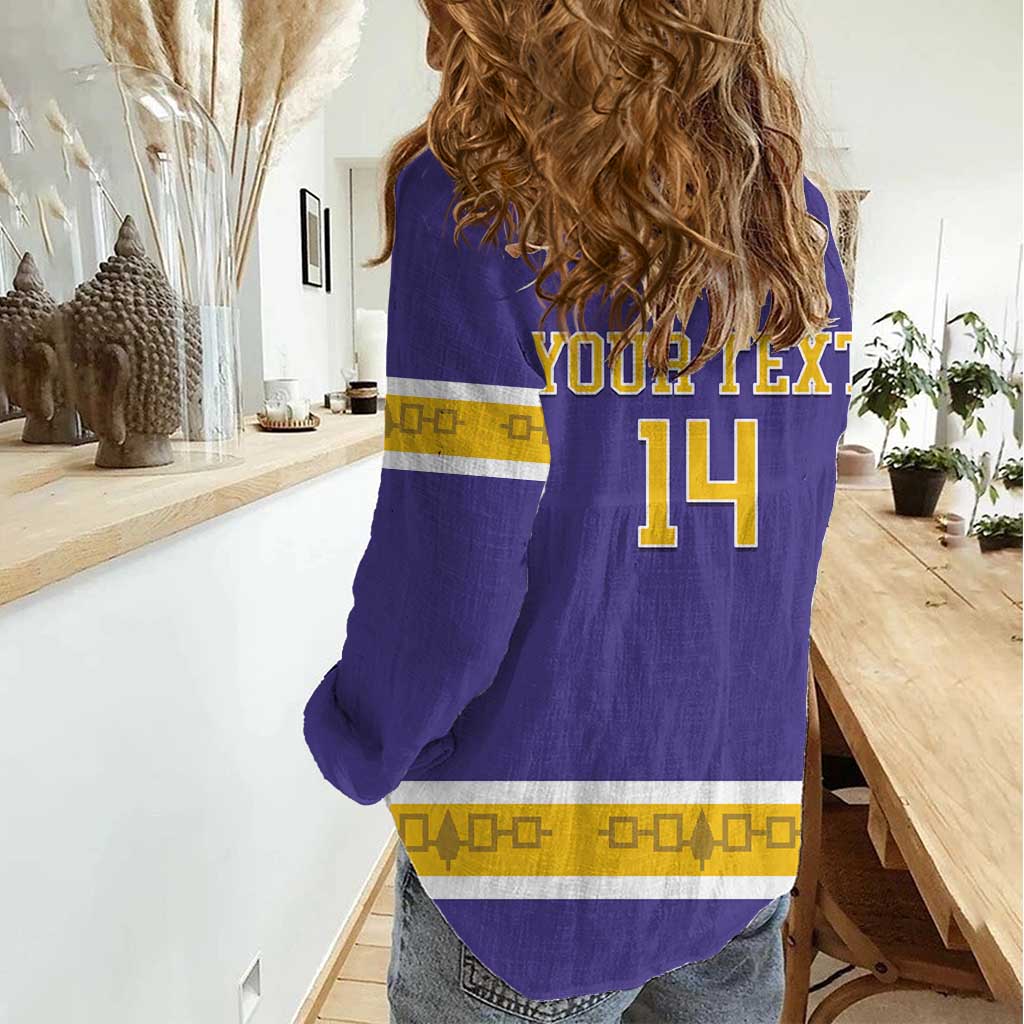 Custom Iroquois Lacrosse Women Casual Shirt Haudenosaunee Nationals