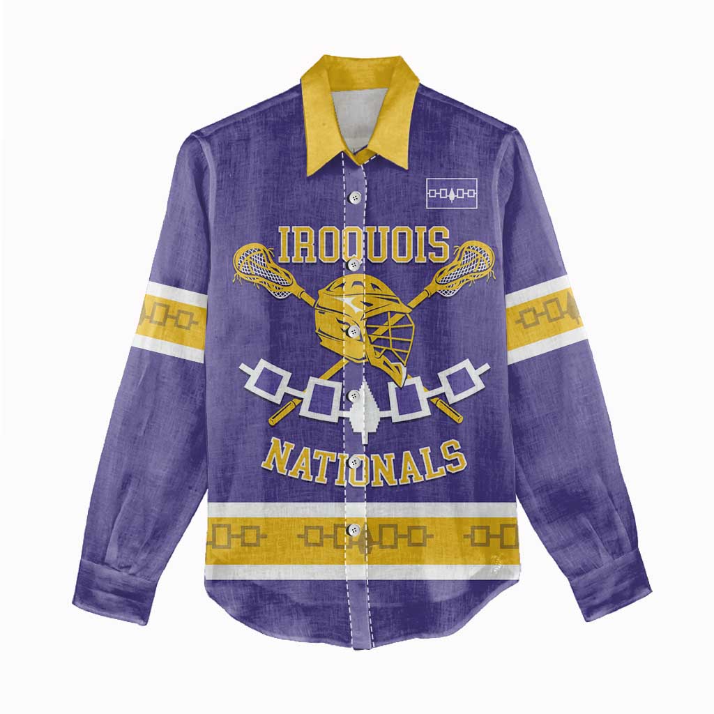 Custom Iroquois Lacrosse Women Casual Shirt Haudenosaunee Nationals
