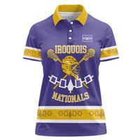 Custom Iroquois Lacrosse Women Polo Shirt Haudenosaunee Nationals