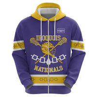 Custom Iroquois Lacrosse Zip Hoodie Haudenosaunee Nationals