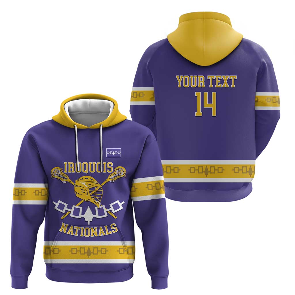 Custom Iroquois Lacrosse Zip Hoodie Haudenosaunee Nationals