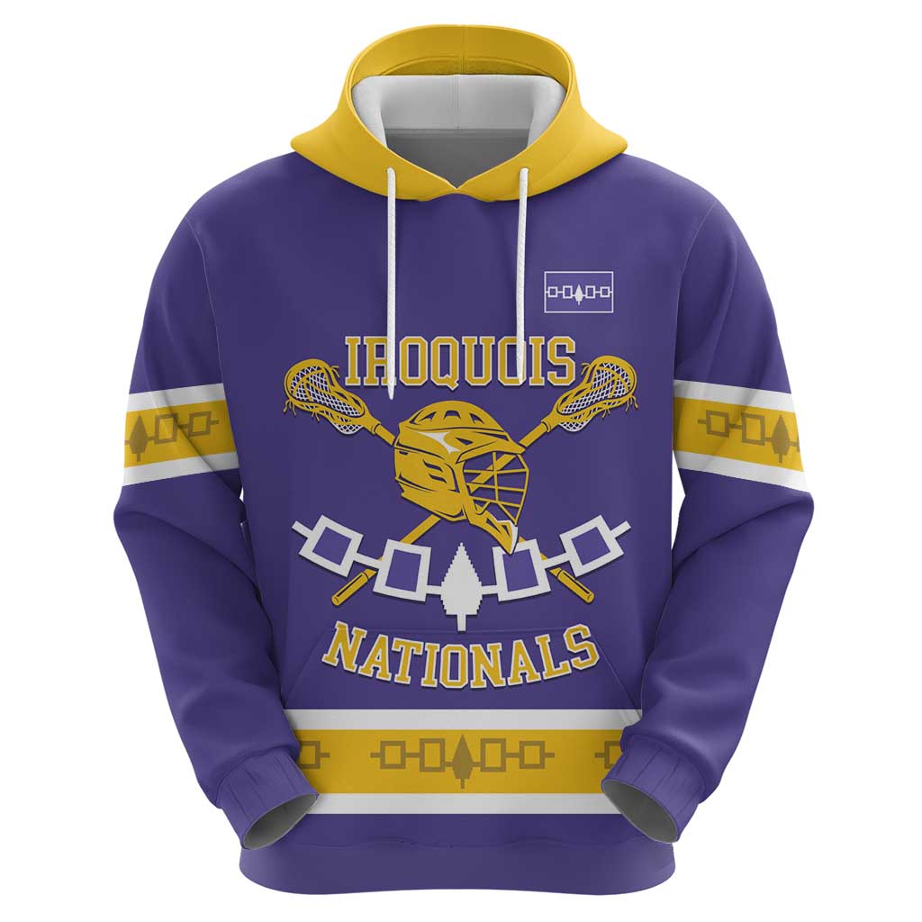 Custom Iroquois Lacrosse Zip Hoodie Haudenosaunee Nationals