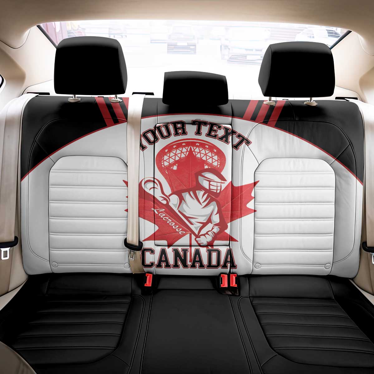 Custom Canada Lacrosse Back Car Seat Cover Go Champions Maple Leaf