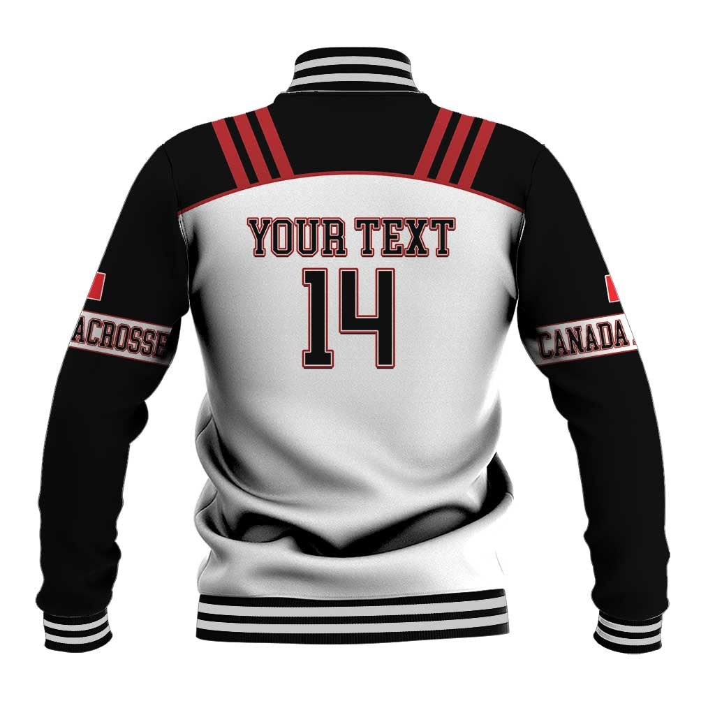 Custom Canada Lacrosse Baseball Jacket Go Champions Maple Leaf