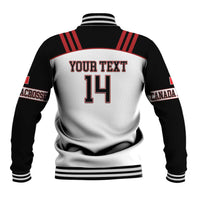Custom Canada Lacrosse Baseball Jacket Go Champions Maple Leaf