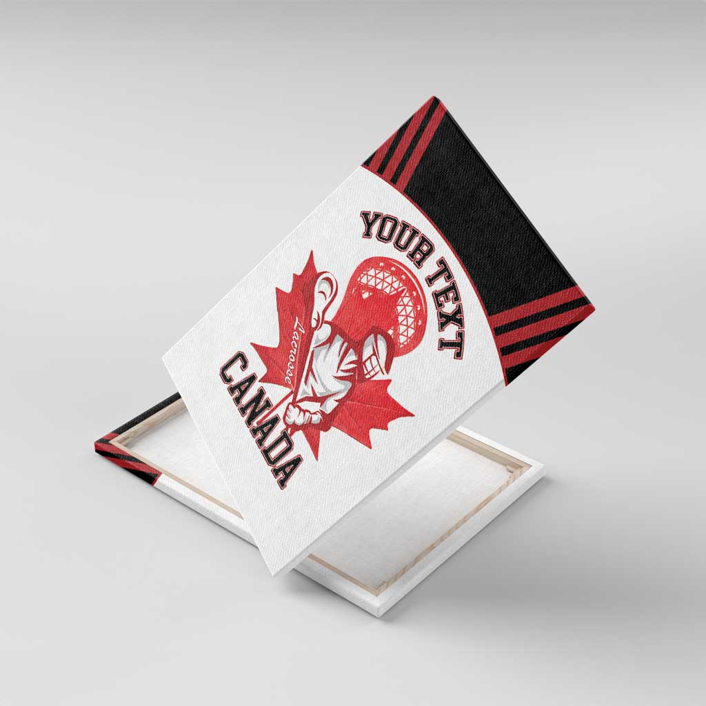 Custom Canada Lacrosse Canvas Wall Art Go Champions Maple Leaf