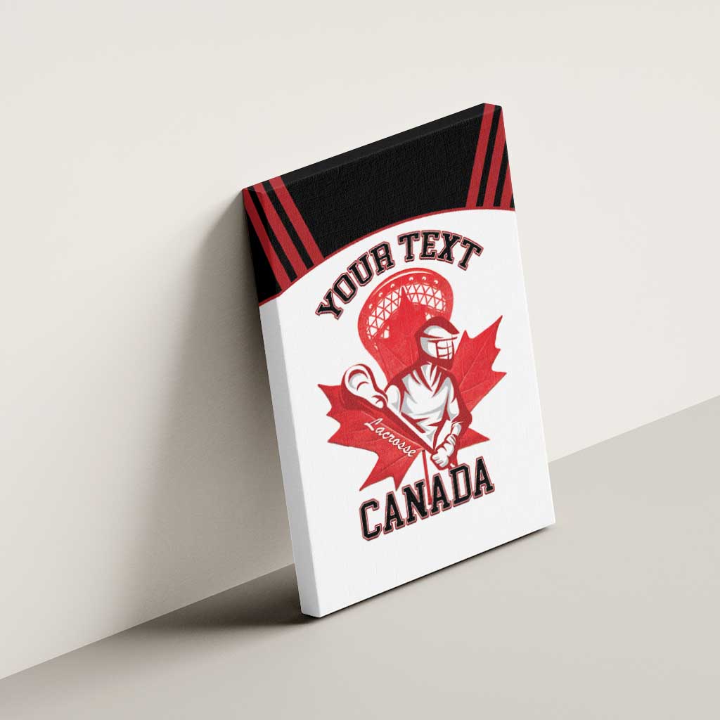 Custom Canada Lacrosse Canvas Wall Art Go Champions Maple Leaf