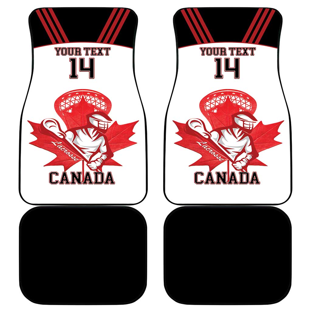 Custom Canada Lacrosse Car Mats Go Champions Maple Leaf