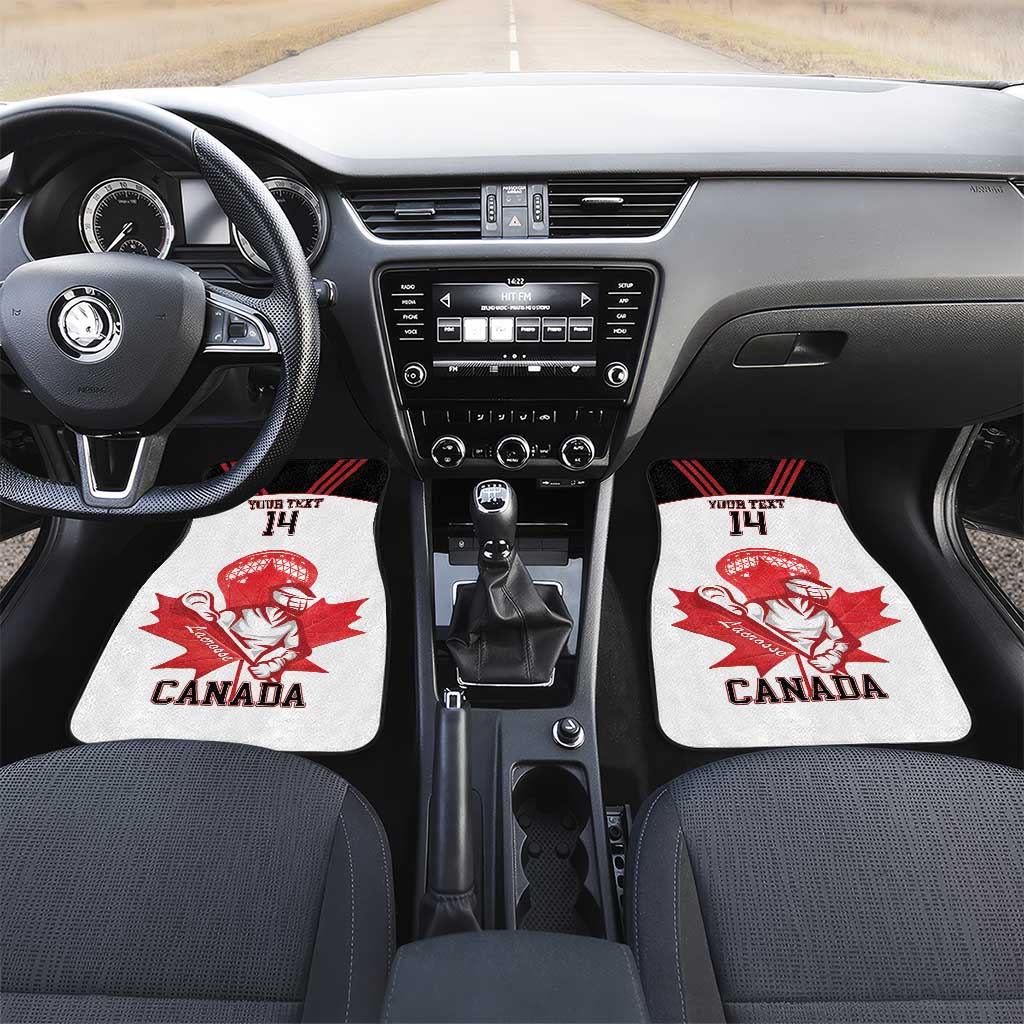 Custom Canada Lacrosse Car Mats Go Champions Maple Leaf