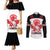 Custom Canada Lacrosse Couples Matching Mermaid Dress and Long Sleeve Button Shirt Go Champions Maple Leaf